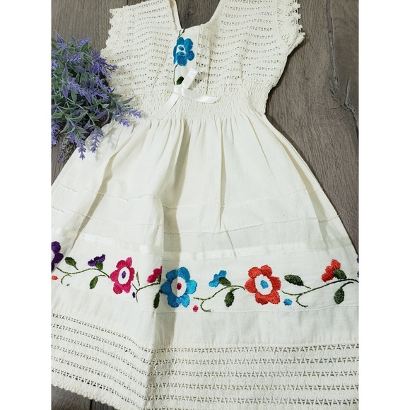 No brand Other - Baja style embroidery girl summer dress